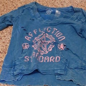 Affliction  distressed sweatshirt